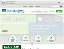 Tablet Screenshot of dubuquebank.com